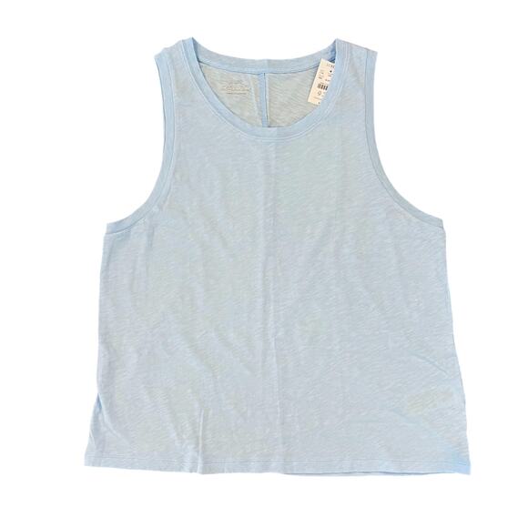 NWT J. Crew Women's Light Blue Breeze Girlfriend Tank Top - Picture 1 of 10